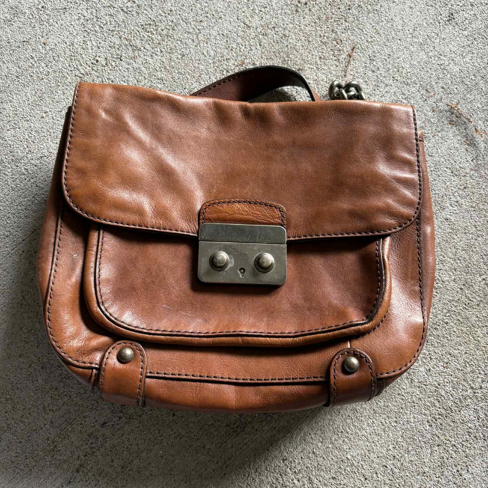 Banana Republic Brown Leather Crossbody Bag